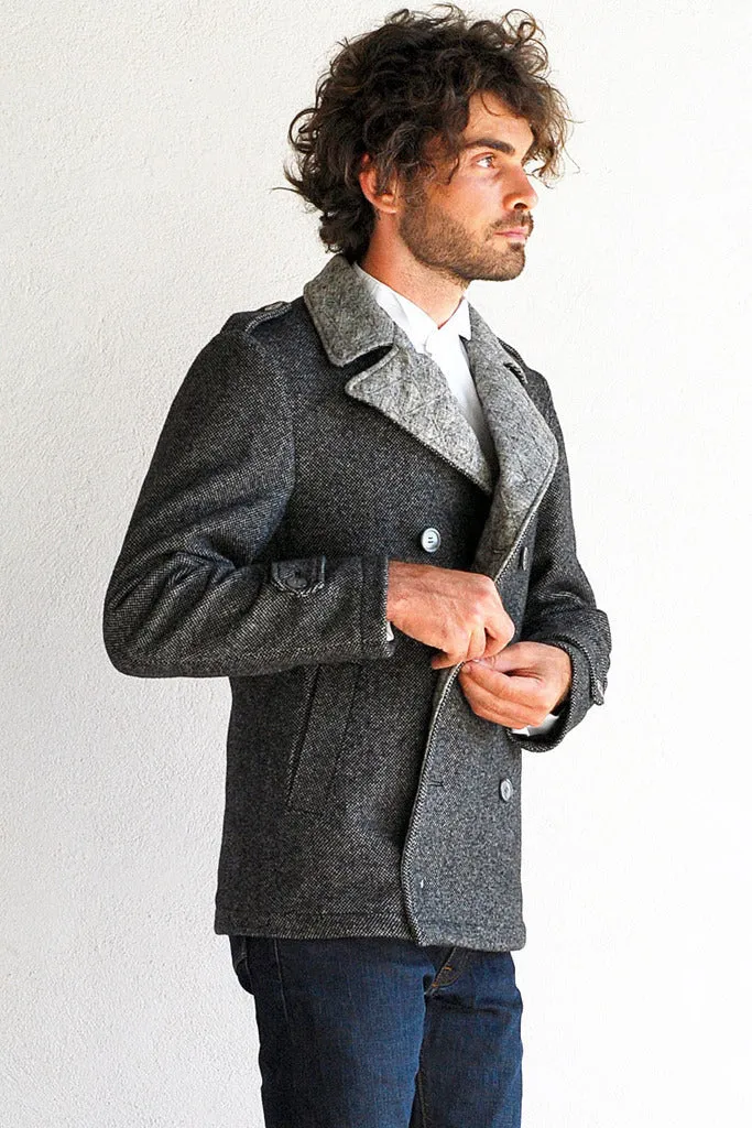 Wool and Cashmere Urban Pea Coat